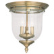 Livex Lighting - 5024-01 - Three Light Ceiling Mount - Legacy - Antique Brass