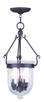 Livex Lighting - 5063-07 - Three Light Pendant - Jefferson - Bronze