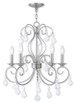Livex Lighting - 50765-91 - Five Light Chandelier - Donatella - Brushed Nickel