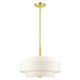 Livex Lighting - 50874-12 - Four Light Chandelier - Meridian - Satin Brass