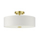 Meridian Three Light Semi Flush Mount (51054-12)