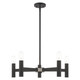 Livex Lighting - 51135-04 - Five Light Chandelier - Copenhagen - Black w/ Brushed Nickels