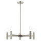 Livex Lighting - 51135-91 - Five Light Chandelier - Copenhagen - Brushed Nickel w/ Bronzes