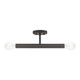 Livex Lighting - 51139-07 - Two Light Semi-Flush Mount - Copenhagen - Bronze