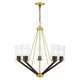 Livex Lighting - 51165-12 - Five Light Chandelier - Beckett - Satin Brass & Bronze