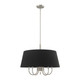 Livex Lighting - 51356-91 - Six Light Chandelier - Belclaire - Brushed Nickel