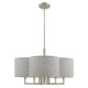 Livex Lighting - 51365-91 - Six Light Chandelier - Kalmar - Brushed Nickel