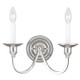Livex Lighting - 5142-35 - Two Light Wall Sconce - Cranford - Polished Nickel