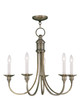 Livex Lighting - 5145-01 - Five Light Chandelier - Cranford - Antique Brass