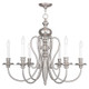 Livex Lighting - 5166-91 - Six Light Chandelier - Caldwell - Brushed Nickel