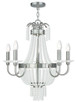Livex Lighting - 51845-91 - Five Light Chandelier - Valentina - Brushed Nickel