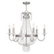 Livex Lighting - 51846-91 - Six Light Chandelier - Valentina - Brushed Nickel Livex Lighting - 51846-91 - Six Light Chandelier - Valentina - Brushed Nickel