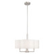 Livex Lighting - 51924-91 - Four Light Pendant - Chelsea - Brushed Nickel
