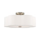 Livex Lighting - 52154-91 - Three Light Ceiling Mount - Chelsea - Brushed Nickel