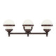 Livex Lighting - 5713-67 - Three Light Bath Vanity - Oldwick - Hand Applied Olde Bronze