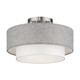 Brookmeade Three Light Semi-Flush Mount (60013-91)