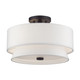 Fontana Three Light Semi-Flush Mount (60026-07)