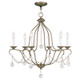 Livex Lighting - 6426-01 - Six Light Chandelier - Chesterfield - Antique Brass