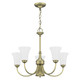 Livex Lighting - 6465-01 - Six Light Chandelier - Ridgedale - Antique Brass
