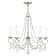 Livex Lighting - 6515-91 - Five Light Chandelier - Pennington - Brushed Nickel