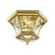 Livex Lighting - 7052-02 - Two Light Outdoor Ceiling Mount - Monterey - Polished Brass