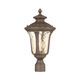Livex Lighting - 7655-58 - One Light Outdoor Post-Top Lanterm - Oxford - Hand Applied Imperial Bronze