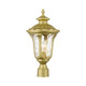 Livex Lighting - 7855-33 - One Light Outdoor Post Top Lantern - Oxford - Soft Gold