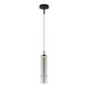 Matteo Lighting - C30601MBSM - One Light Pendant - Bambu - Matte Black + Smoked Glass