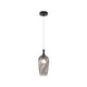 Matteo Lighting - C30901MBSM - One Light Pendant - Eesha - Matte Black + Smoked Glass