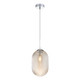 Matteo Lighting - C31001CHCN - One Light Pendant - Maruna - Chrome + Cognac Glass