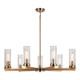 Matteo Lighting - C32109AG - Nine Light Chandelier - Weaver - Aged Gold Brass