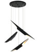 Matteo Lighting - C32416MB - Six Light Chandelier - Stylus - Matte Black