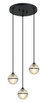 Matteo Lighting - C33103MB - Three Light Pendant - Misty - Matte Black