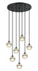 Matteo Lighting - C33107MB - Seven Light Pendant - Misty - Matte Black