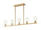 Matteo Lighting - C34005AG - Five Light Chandelier - WESTLOCK - Aged Gold Brass