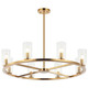 Matteo Lighting - C34008AG - Eight Light Chandelier - WESTLOCK - Aged Gold Brass