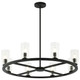 Matteo Lighting - C34008MB - Eight Light Chandelier - Westlock - Matte Black