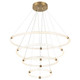 Matteo Lighting - C34899AG - LED Pendant - INKARA - Aged Gold Brass