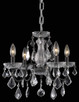 Elegant Lighting - LD2015D17DB - Four Light Pendant - Calista - Dark Bronze