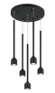 Matteo Lighting - C35405MB - Five Light Chandelier - Lumenagio - Matte Black
