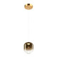 Matteo Lighting - C37401AGAG - One Light Pendant - Refrax - Aged Gold Brass
