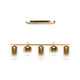 Matteo Lighting - C37405AGAG - Five Light Chandelier - Refrax - Aged Gold Brass
