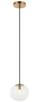 Matteo Lighting - C38101AG - One Light Pendant - BULBUS - Aged Gold Brass