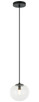 Matteo Lighting - C38101MB - One Light Pendant - BULBUS - Matte Black