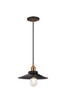 Matteo Lighting - C46111AGBK - One Light Pendant - Bulstrode'S Workshop - Aged Gold Brass