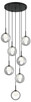 Matteo Lighting - C60607BKSM - LED Pendant - Delcia - Black