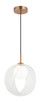 Matteo Lighting - C60611AGCL - LED Pendant - Delcia - Aged Gold Brass