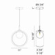 Delcia LED Pendant (C60611AGCL)
