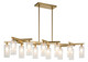 Matteo Lighting - C60812AG - 12 Light Chandelier - Kristof - Aged Gold Brass