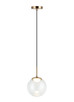 Matteo Lighting - C61311AGCL - LED Pendant - Boble - Aged Gold Brass